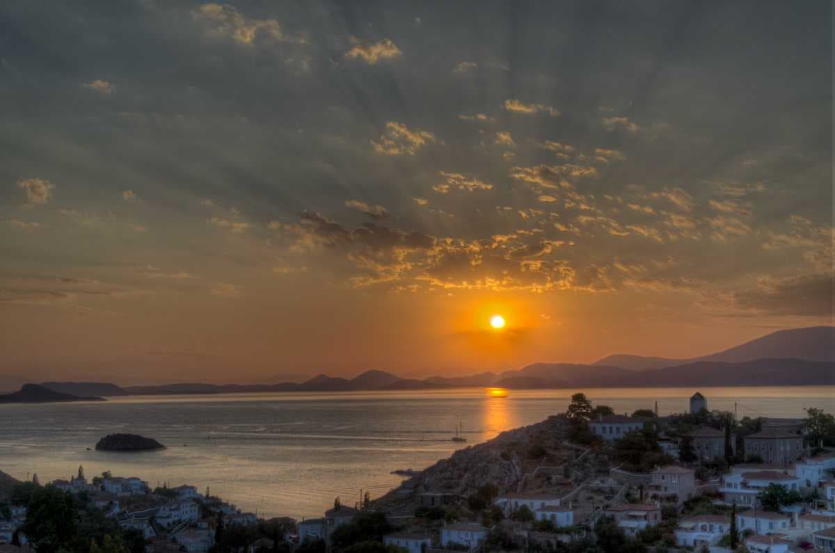 Hydra during sunset