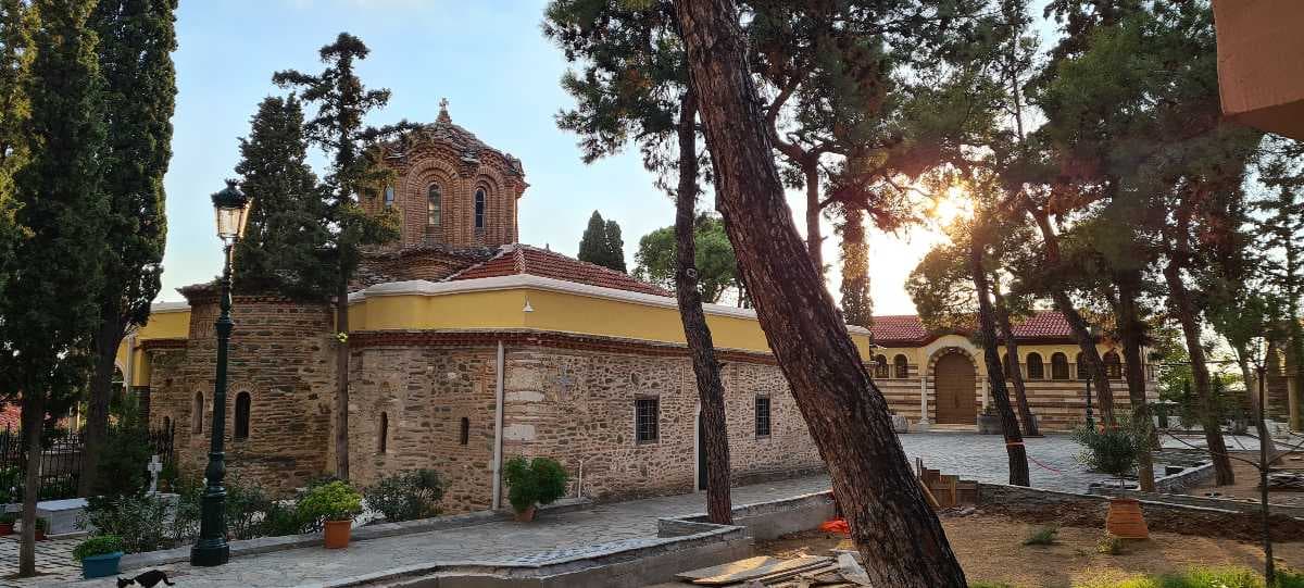 Calm and peaceful Vlatodon Monastery in Thessaloniki