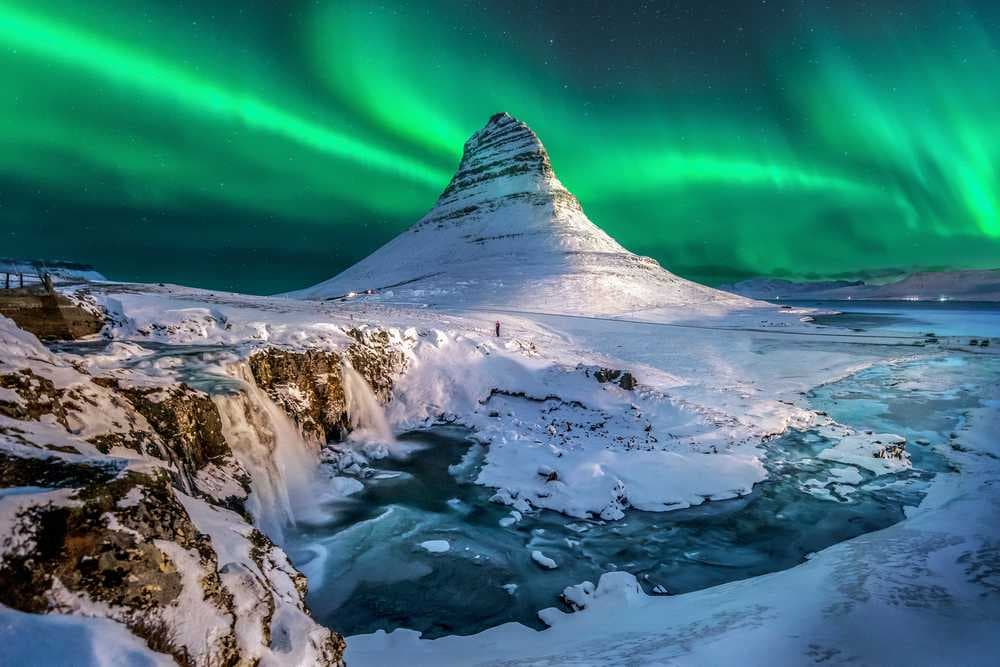 Mount Kirkjufell - 463 m Tall Mountain Near Grunarfjorour, Iceland