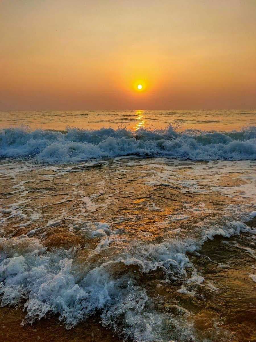 A view of Kasarkod Beach in Karnataka