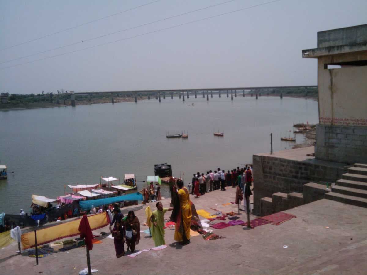Scenic View of Godavari River in Basar Ghat