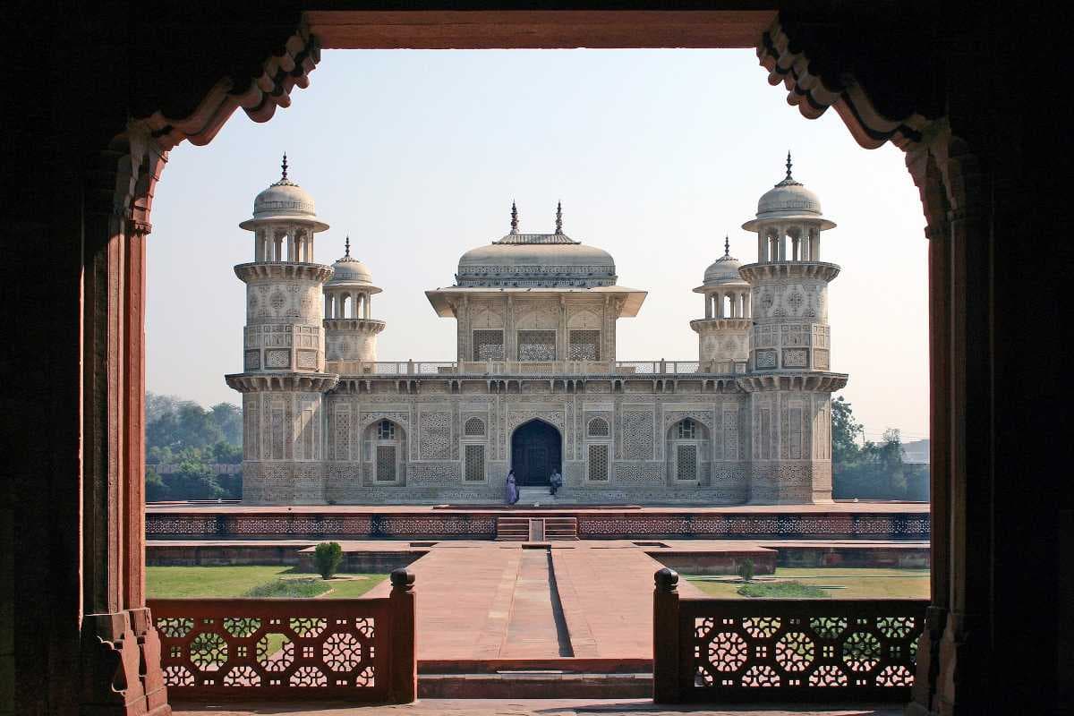 The beautiful Tomb of Itimad-ud-Daulah commissioned by her daughter Nur Jahan