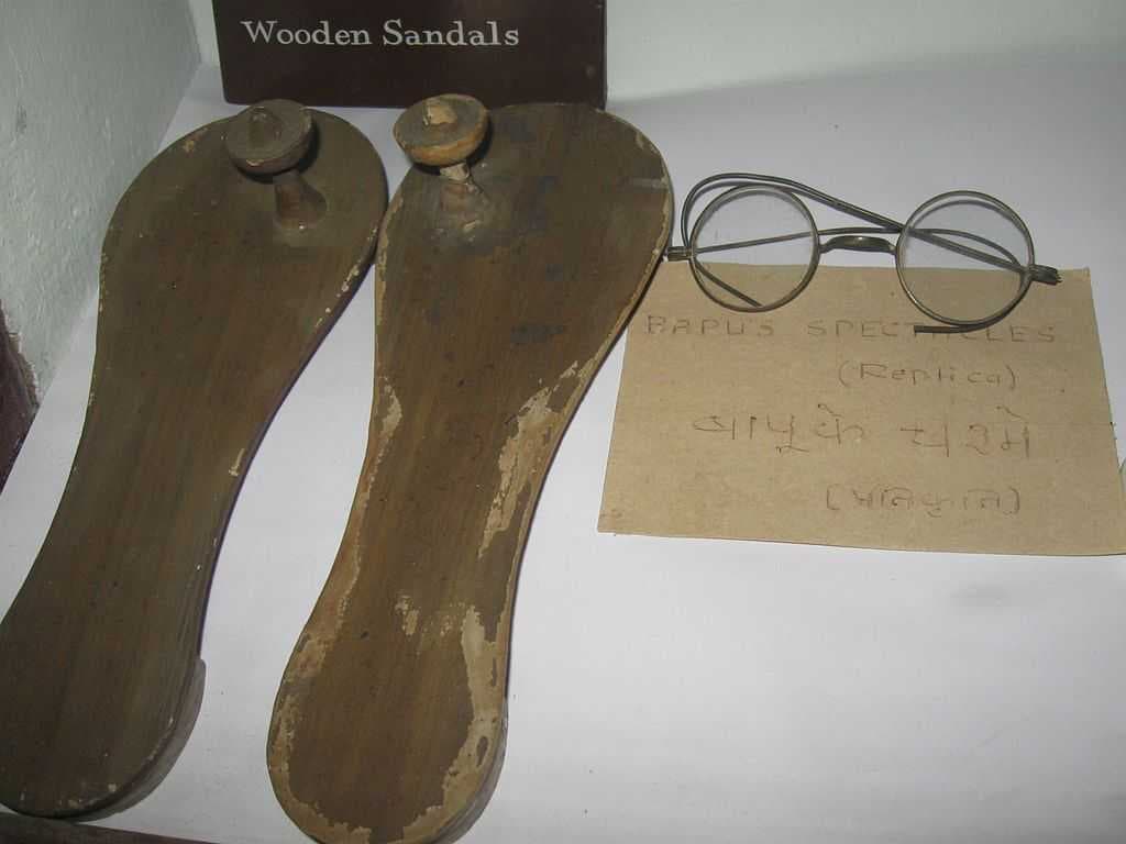 Preserved Spectacles and Footware of Mahatma Gandhiji