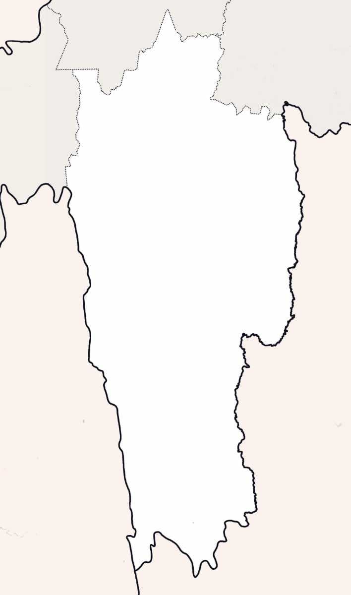 Location of Dampa Tiger Reserve