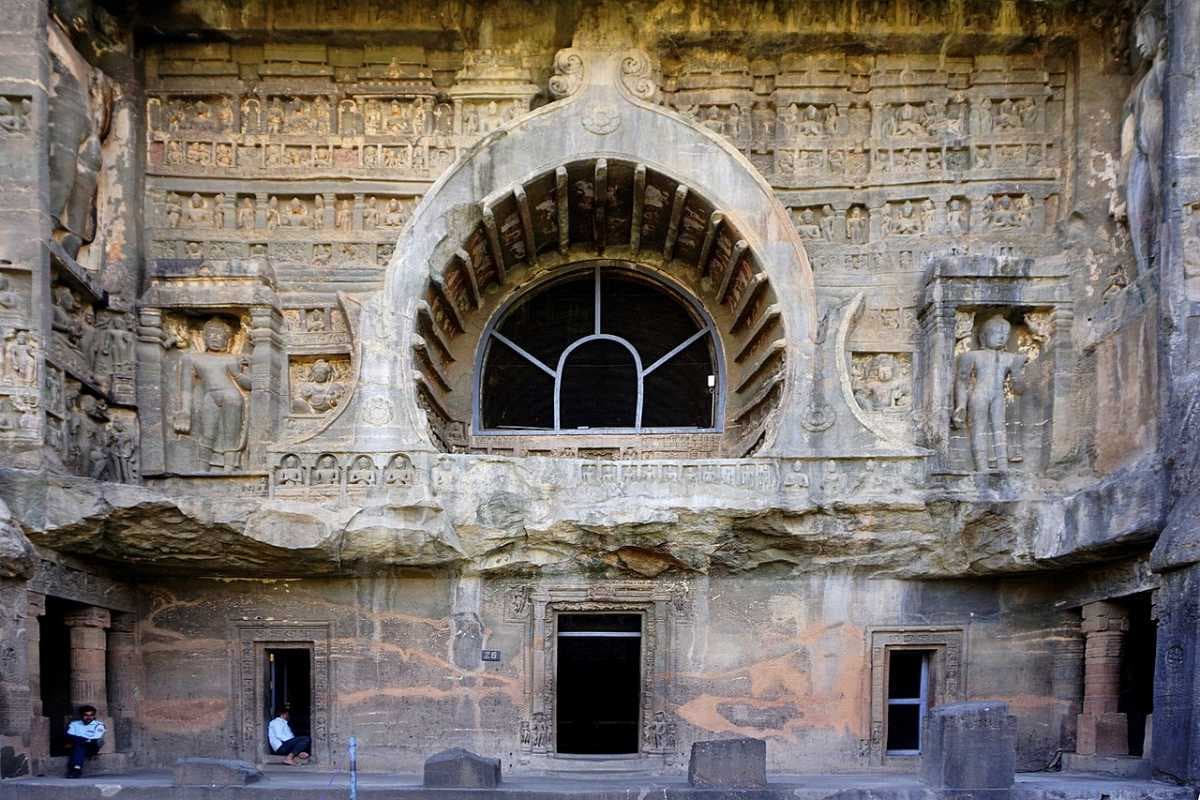 Exterior of Ajanta Caves
