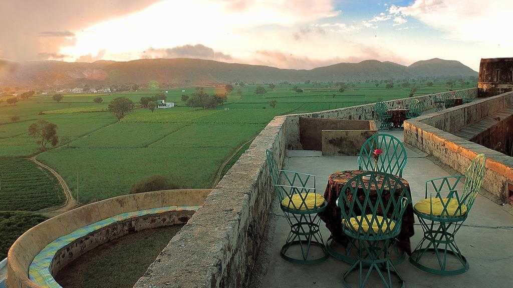 View from Neemrana's - Hill Fort - Kesroli