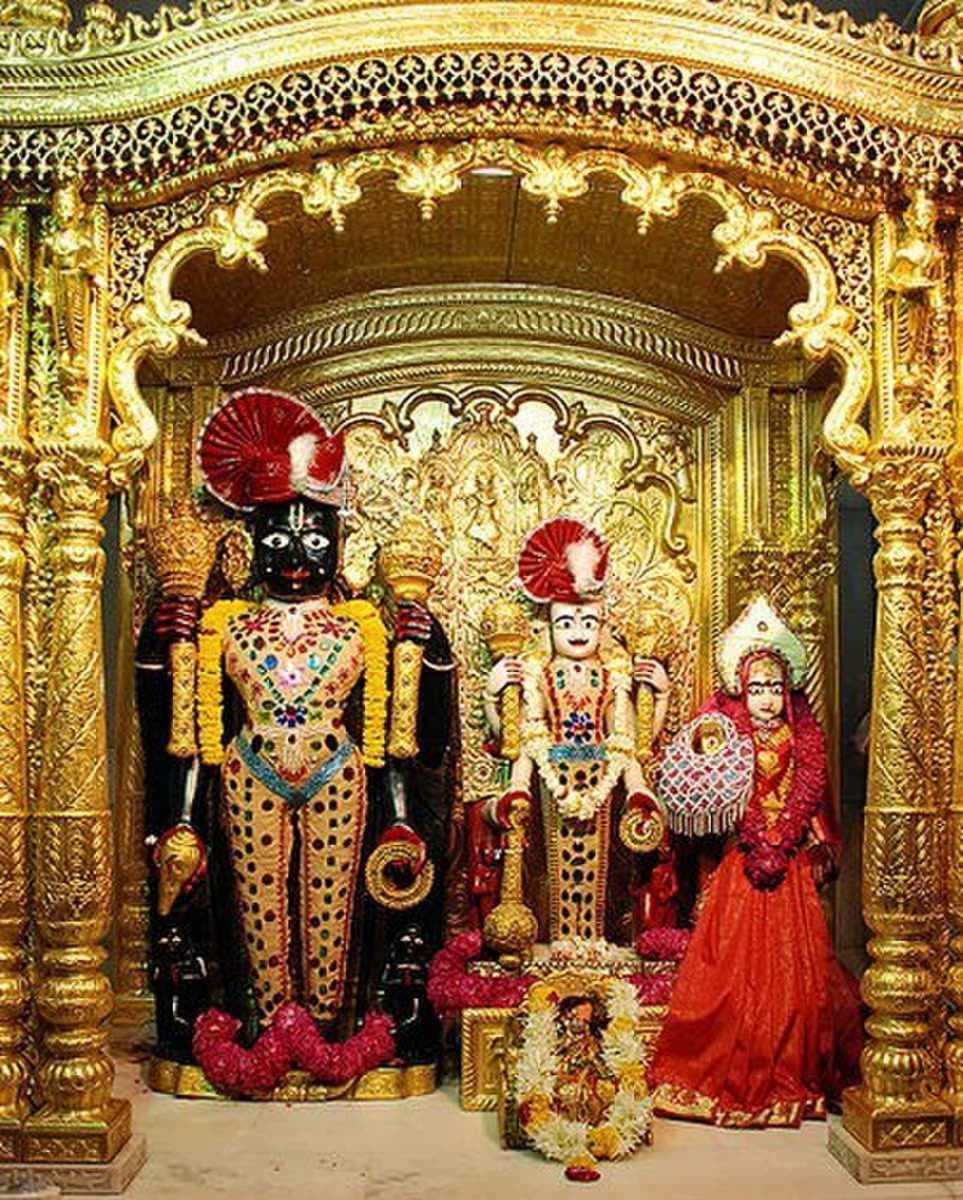Shree LaxmiNarayan Dev with Ranchhodrai, Embraced & Installed by God Swaminarayan himself at this temple