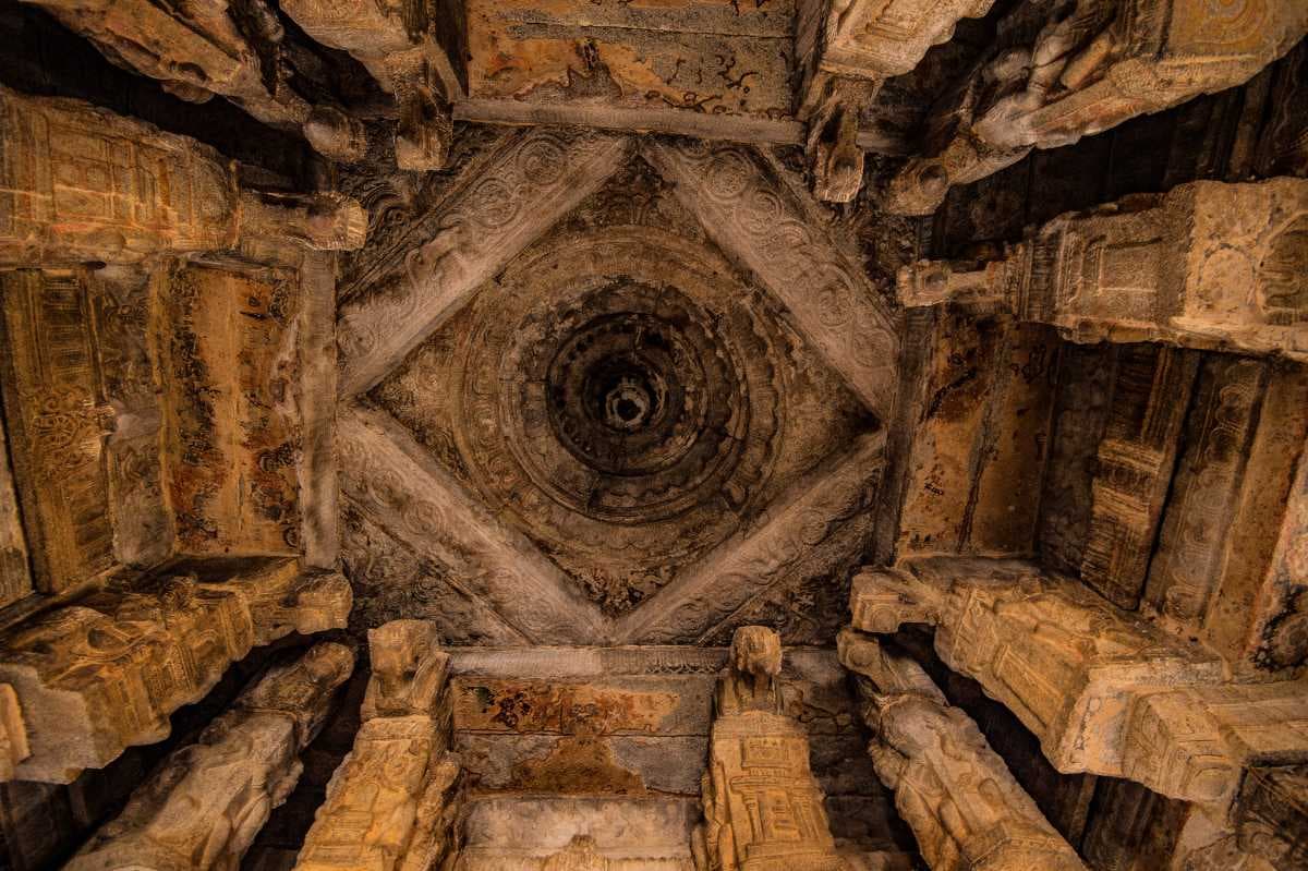 Natya Mandap Inside Veera Bhadra Temple