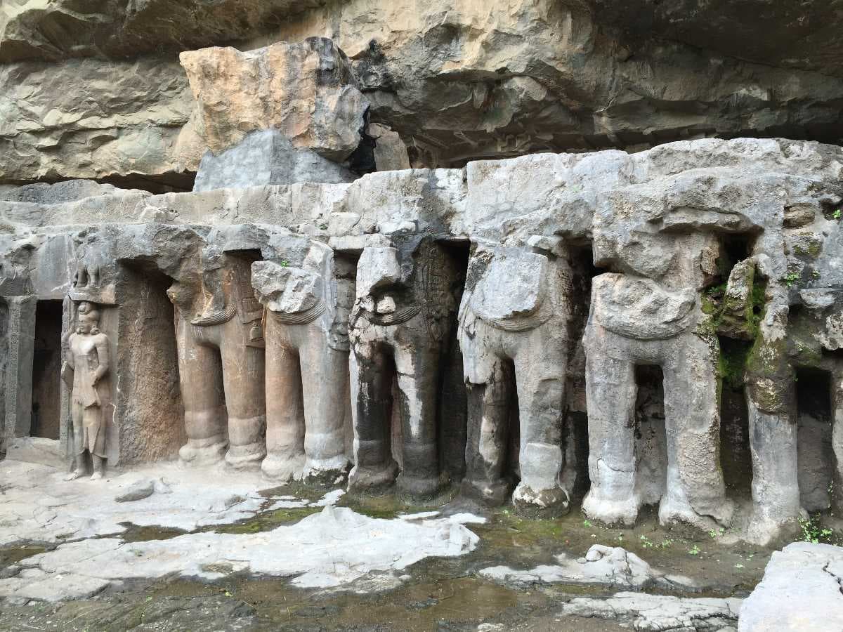 The old main entrance to the caves.
