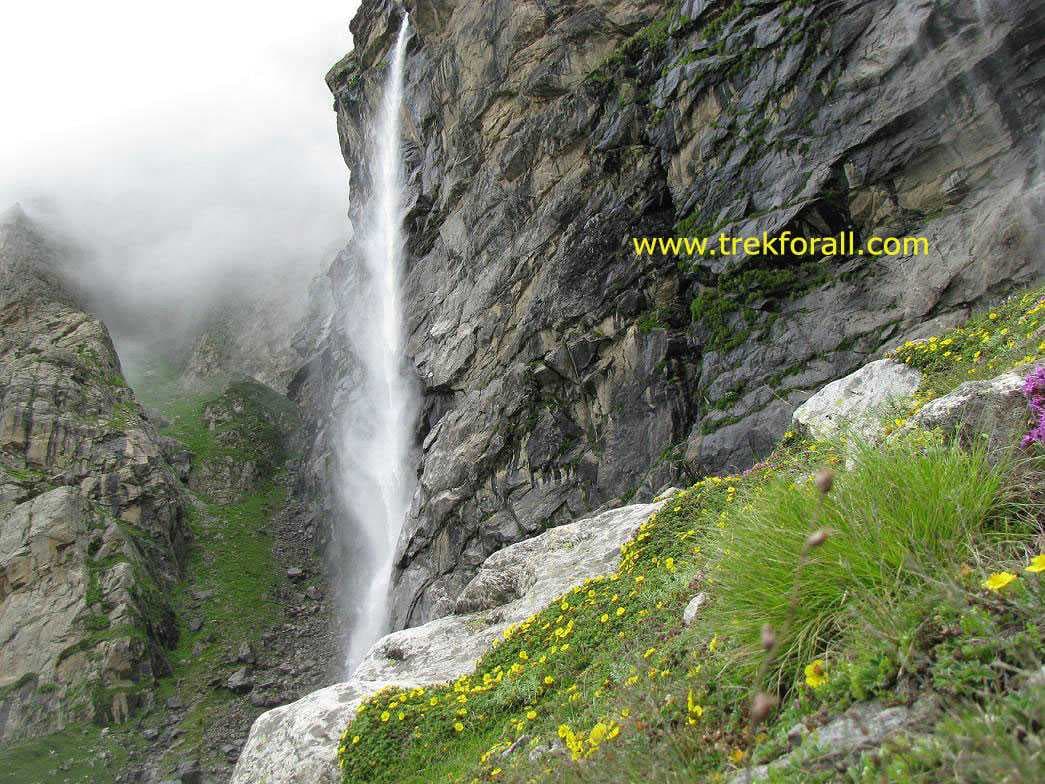 Vasudhara falls in Mana village.