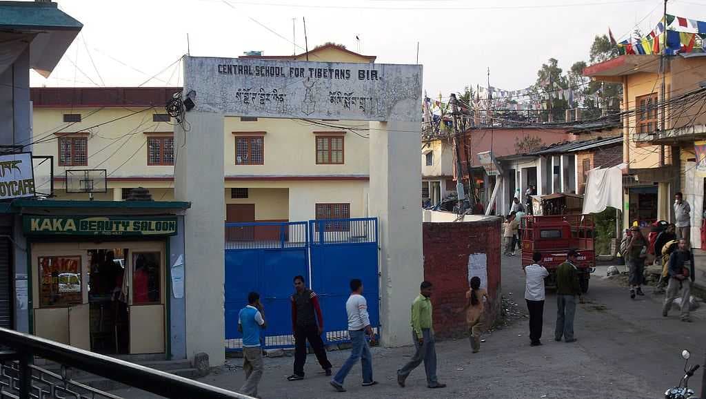 Central school on a main street in Chowgan