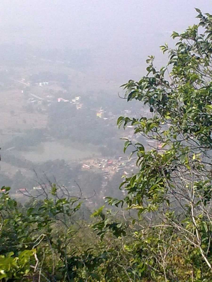 Susunia hill from the top