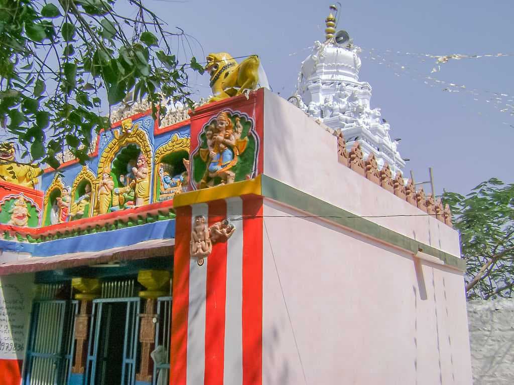View from the side of the temple