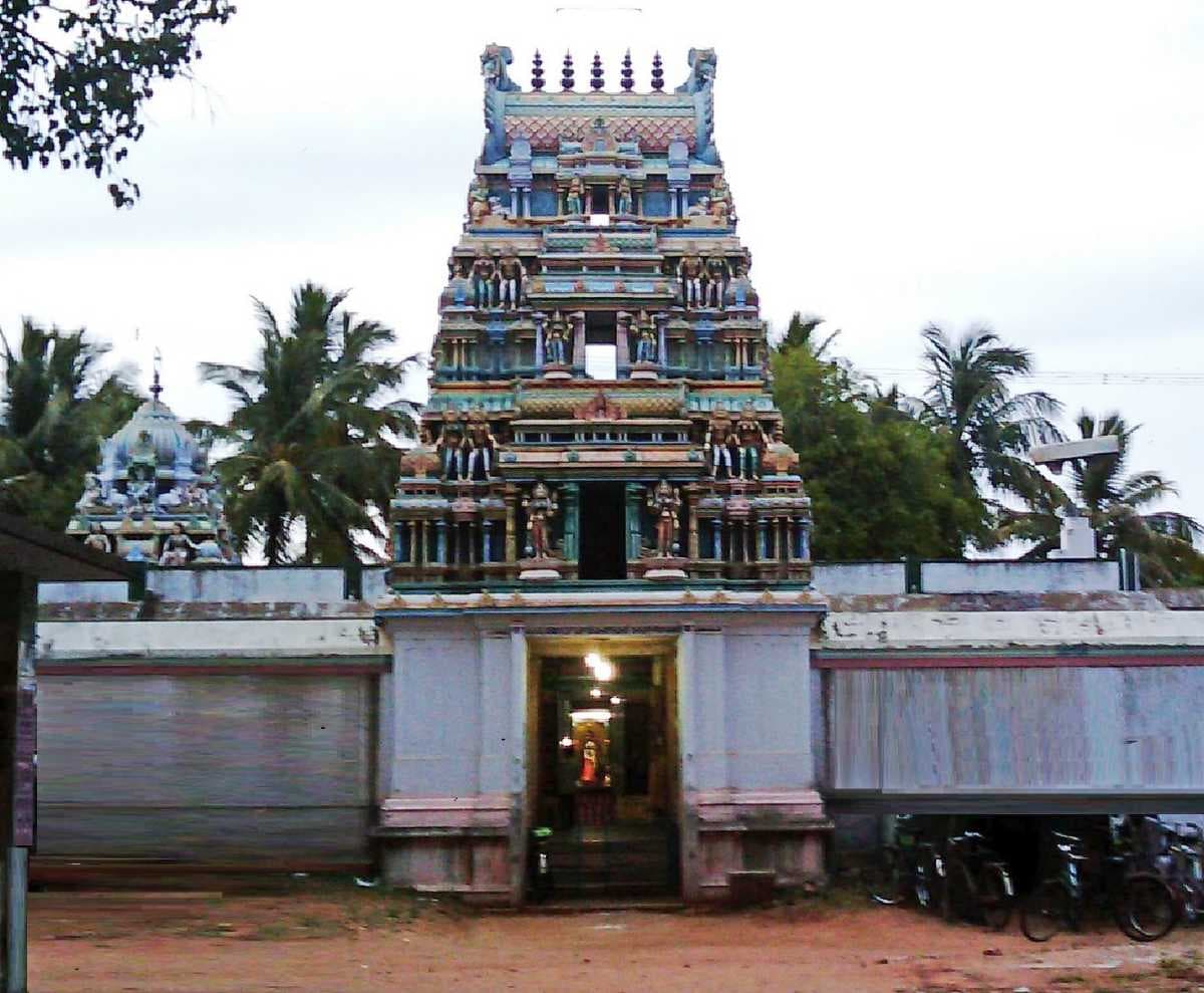 Mathur Kovil Entrance, Chettinad
