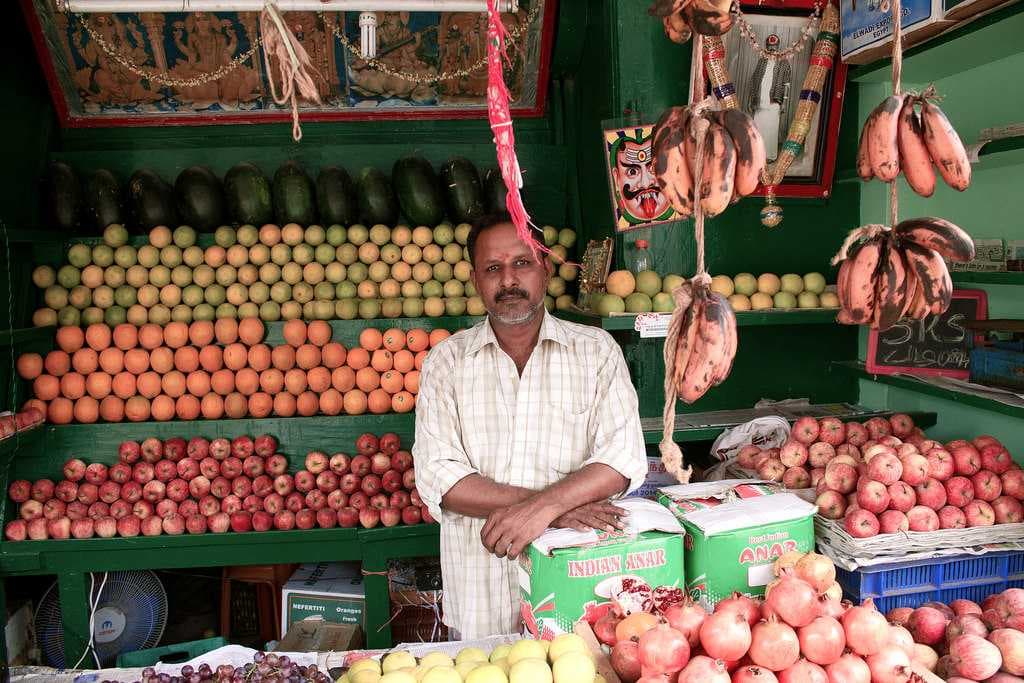 Fruits for sale in Chidambaram.