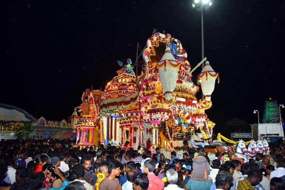 People Gathered in Large Number for Kanipakam Ratha Yatra