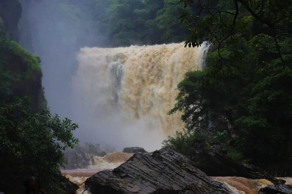 Beautiful Sathodi Falls, Dandeli