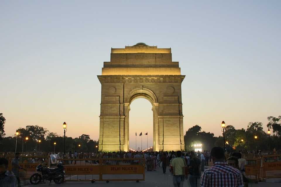 India Gate, a National Monument present in Delhi