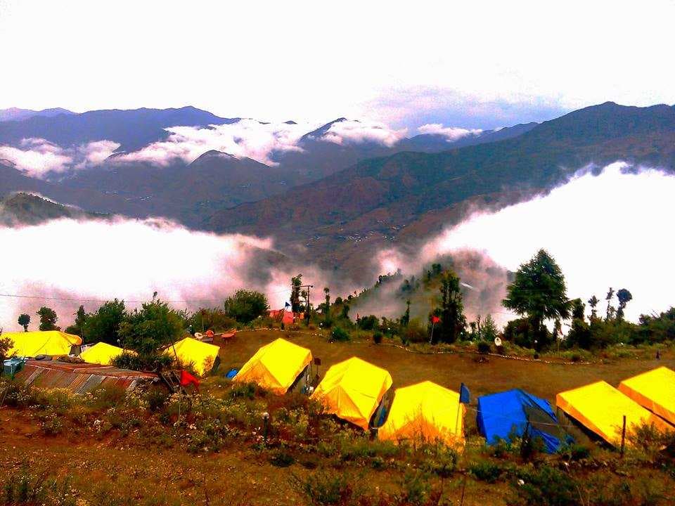 Camping in the Dhanaulti Adventure Park