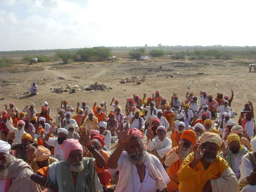 Pilgrims at Rukmani Temple