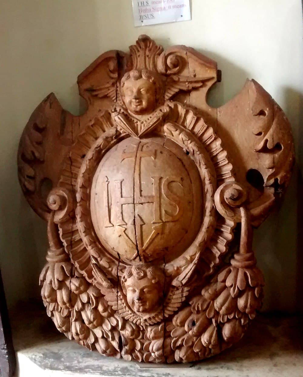 View of IHS - Monogram Symbolising Jesus Christ