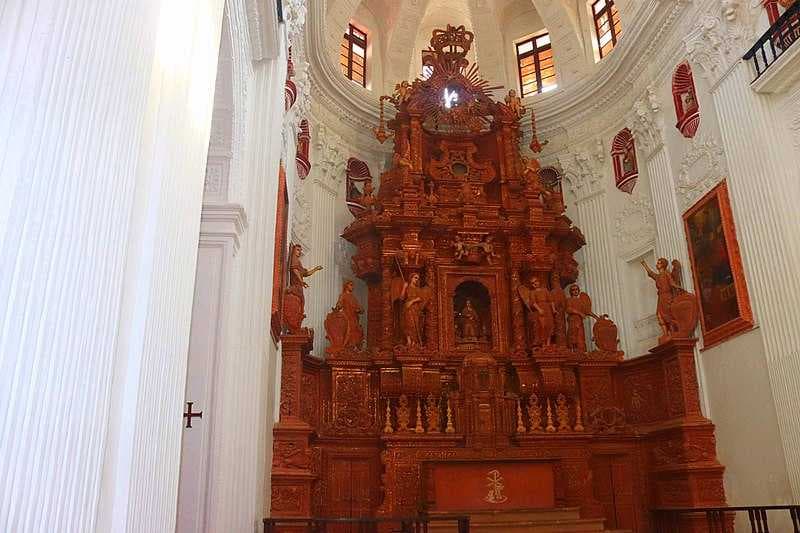 The main altar of St Cajetan Church