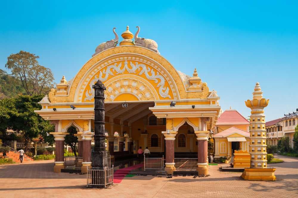 Entrance of Shri Mahalaxmi Temple, Bandora, Goa