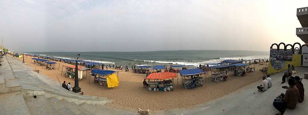Panorama view of Gopalpur Sea Beach