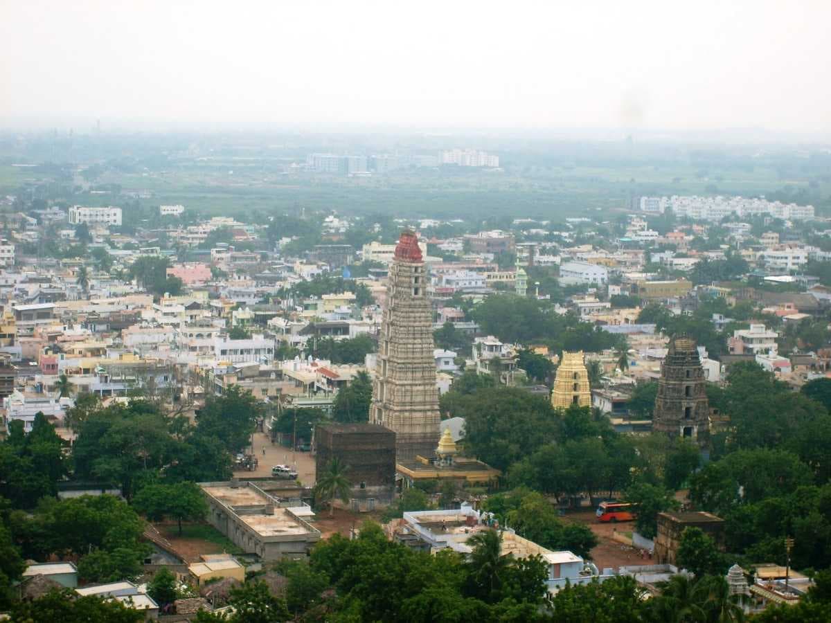 Aerial View of Mangalagiri Town