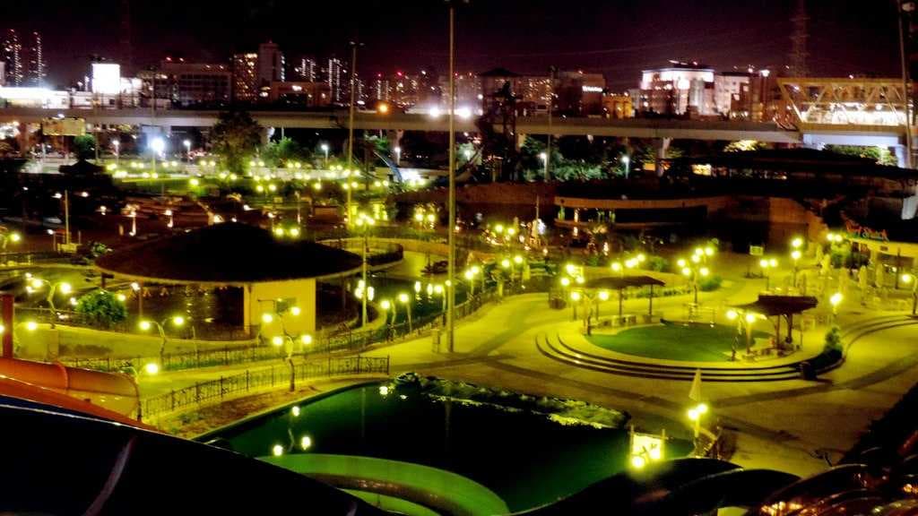 The AppuGhar Water Park in night