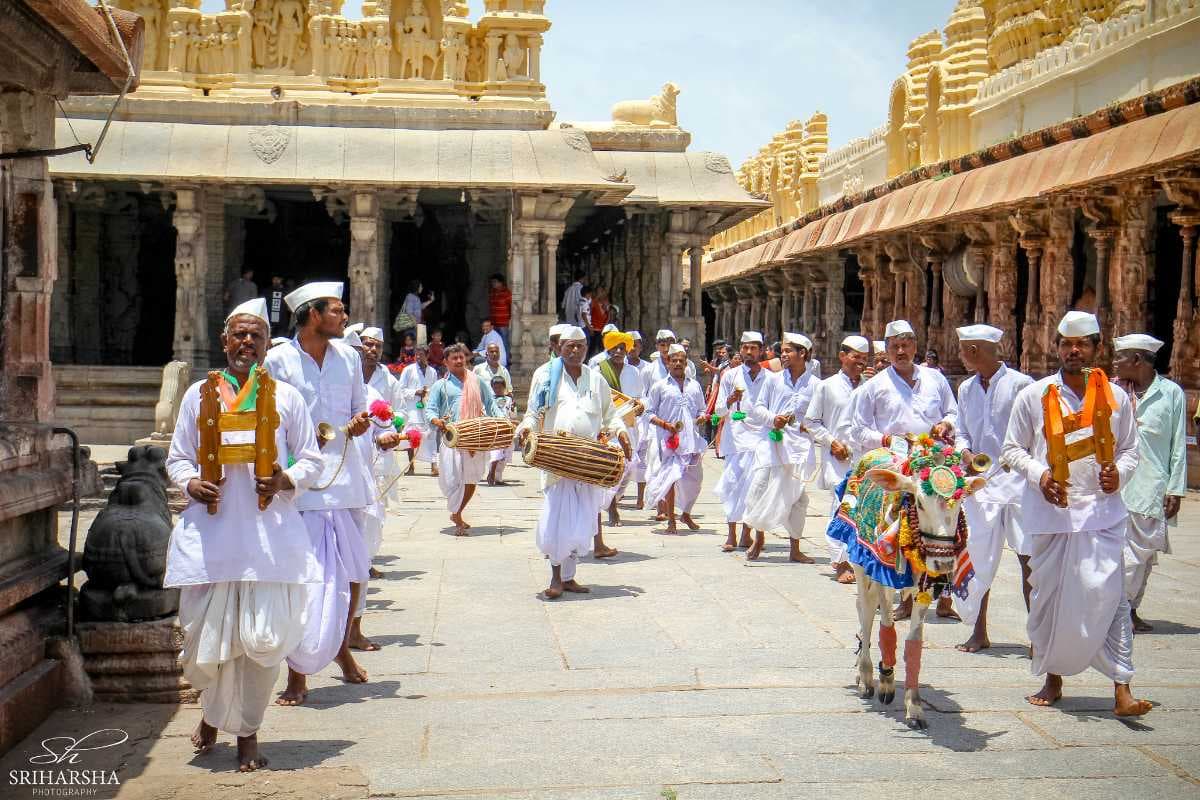 Traditional Processions Performed During Hampi Utsav