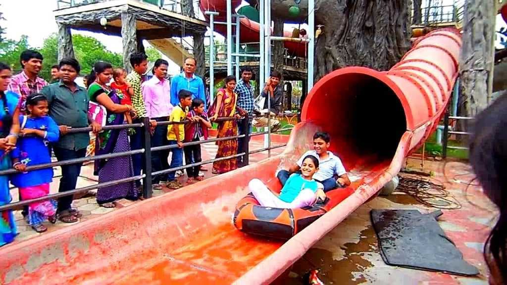 Exciting Water Slides in NTR Gardens
