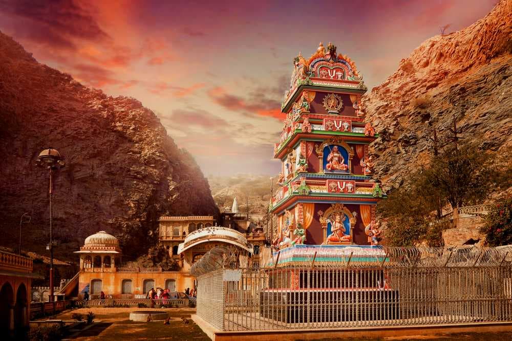 Hanuman Temple Complex in Galtaji City