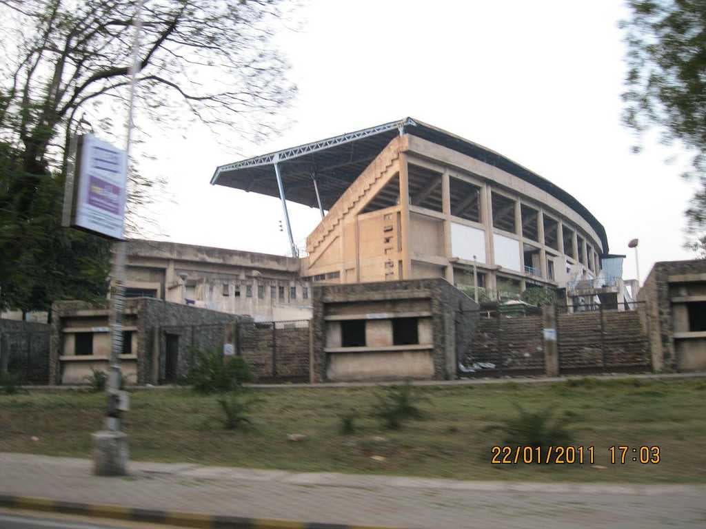 The sports complex as seen from outside.