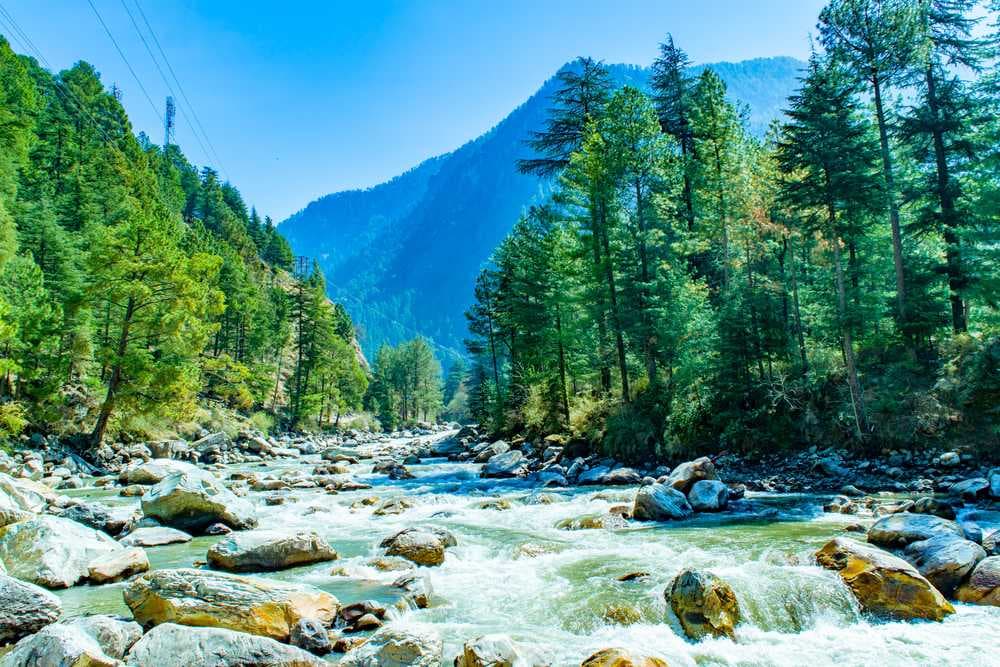 Beautiful Parvati River in the Amidst of Greenery