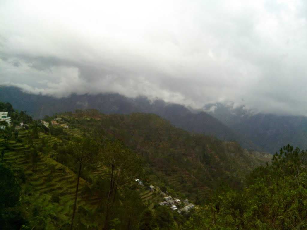 A Hamlet on the Mountain slope, Lansdown, Uttarakhand