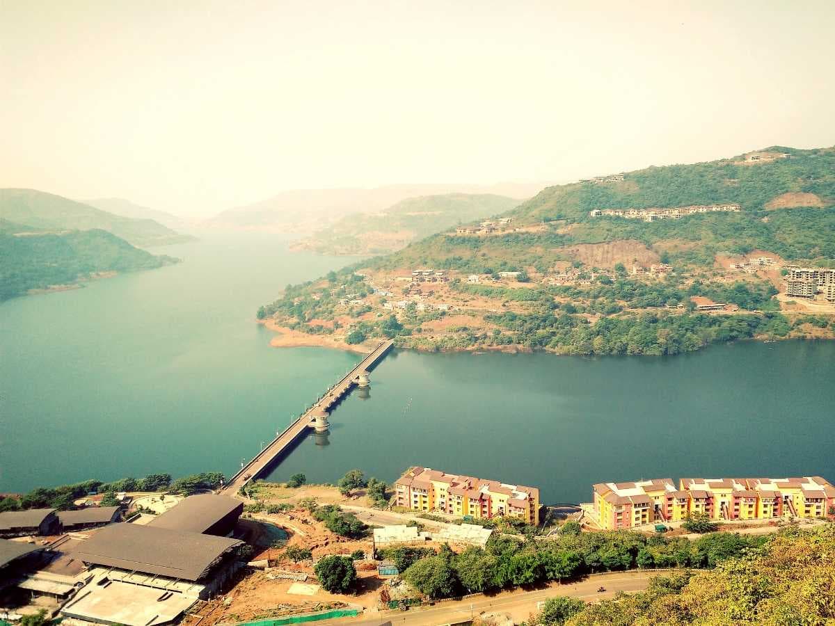 Aerial View of Beautiful Lavasa City