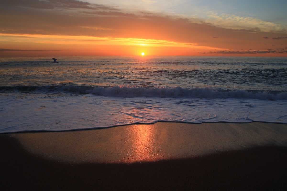 Beautiful Sunrise View at Hamsaladeevi Beach, Andhra Pradesh