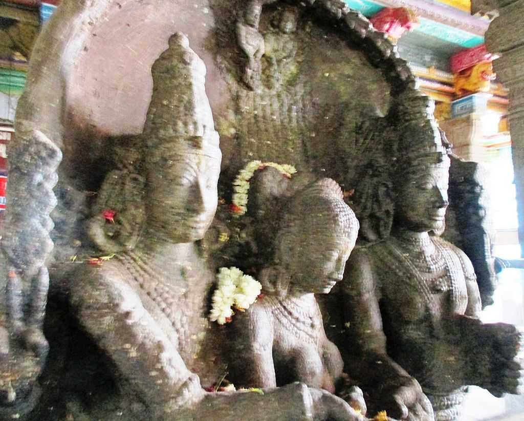 Sculpture showing the divine marriage