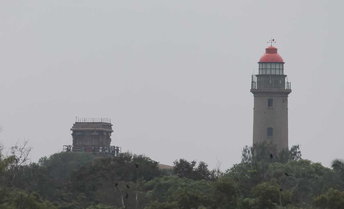 Mamallapuram Lighthouse - Built Of Stone Material