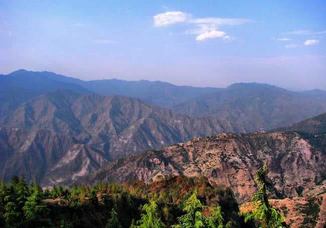Himalayan Range from Lal Tibba, Mussoorie