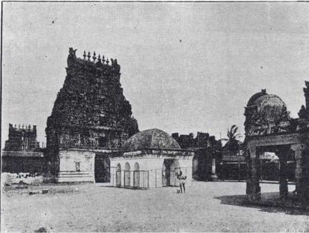 Historical image of the temple