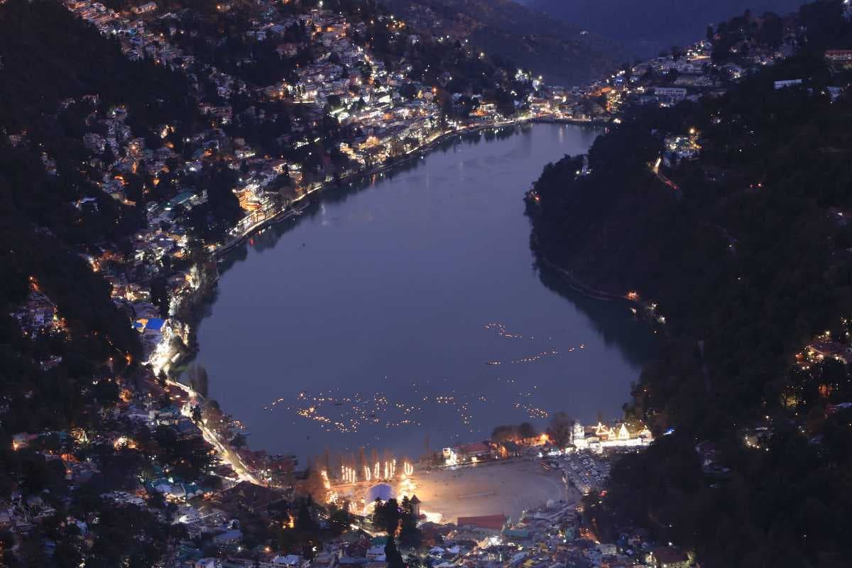 Aerial View of Naina Peak, Nainital
