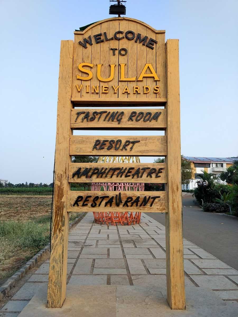 Sign board at the entrance