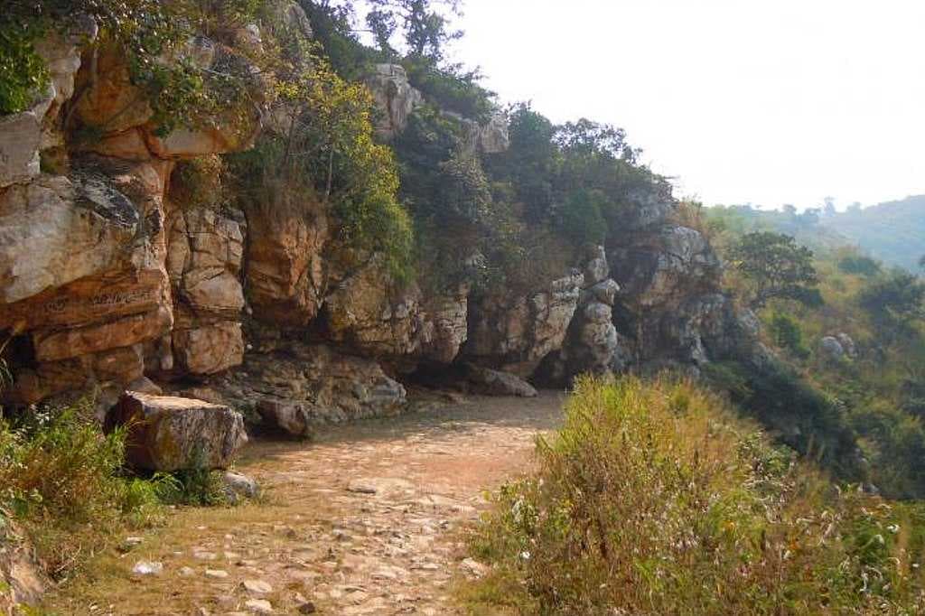 Saptaparni cave entrance.