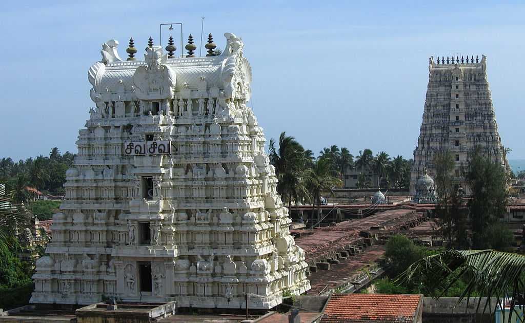 Image of the east and west temple towers