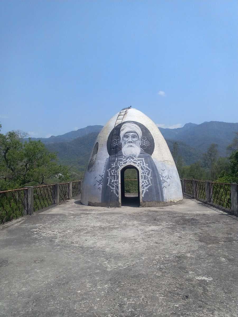 Rooftop meditation dome (pictured in 2017)