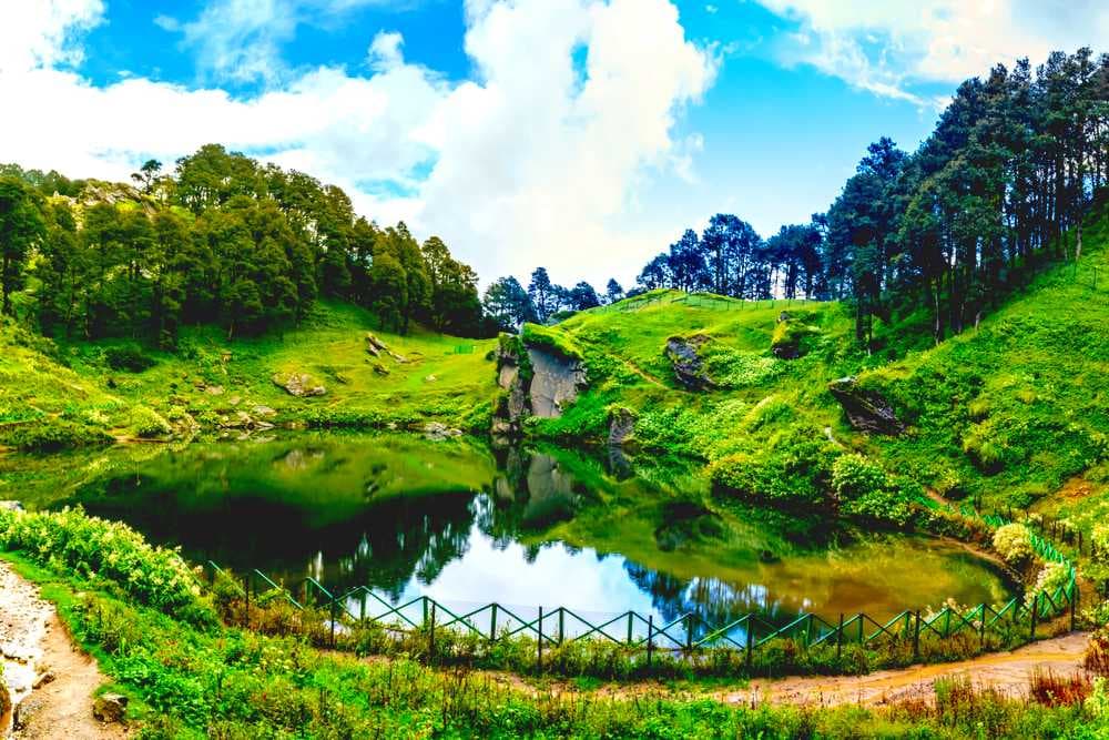 Serolsar Lake - High Altitude Lake Surrounded by Forest