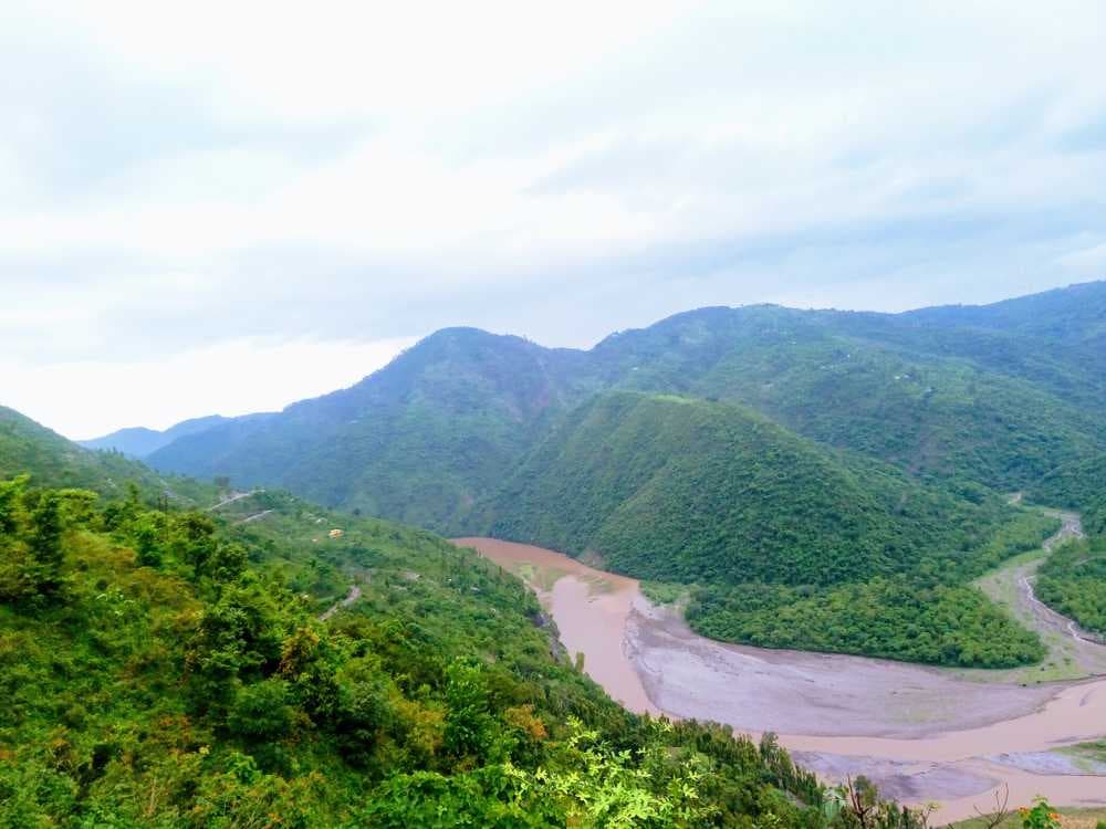 Aerial View of Sirmour along with Giri River