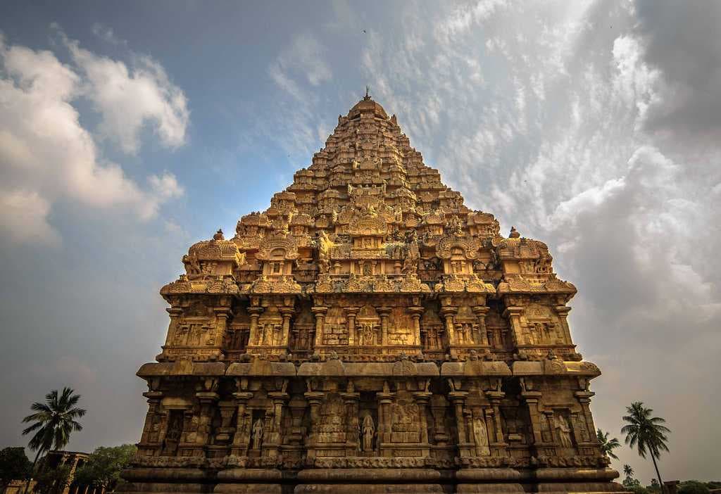 The gopuram of the temple.